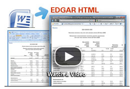 Watch a Video about how to edgarize your Word documents