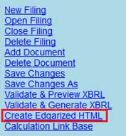 create edgar html